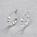 Boucles d'oreille argent creoles tubes