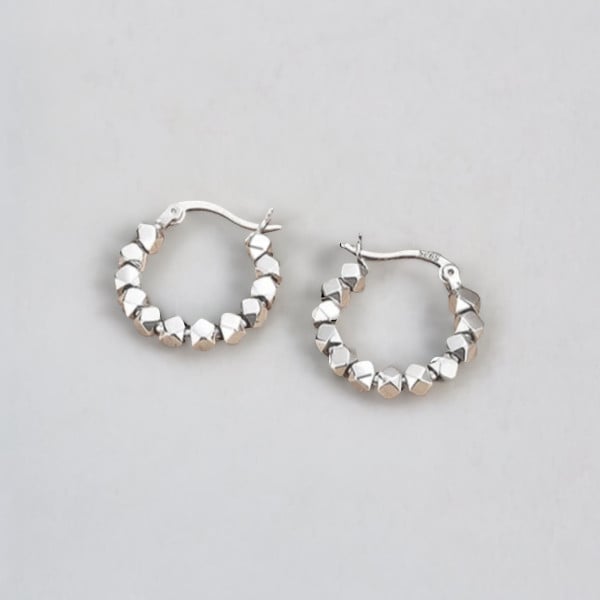 Boucles d'oreille argent creoles tubes