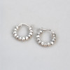Boucles d'oreille argent creoles tubes
