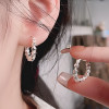 Boucles d'oreille argent creoles tubes