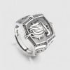 Bague chevalière ouverte argent aigle