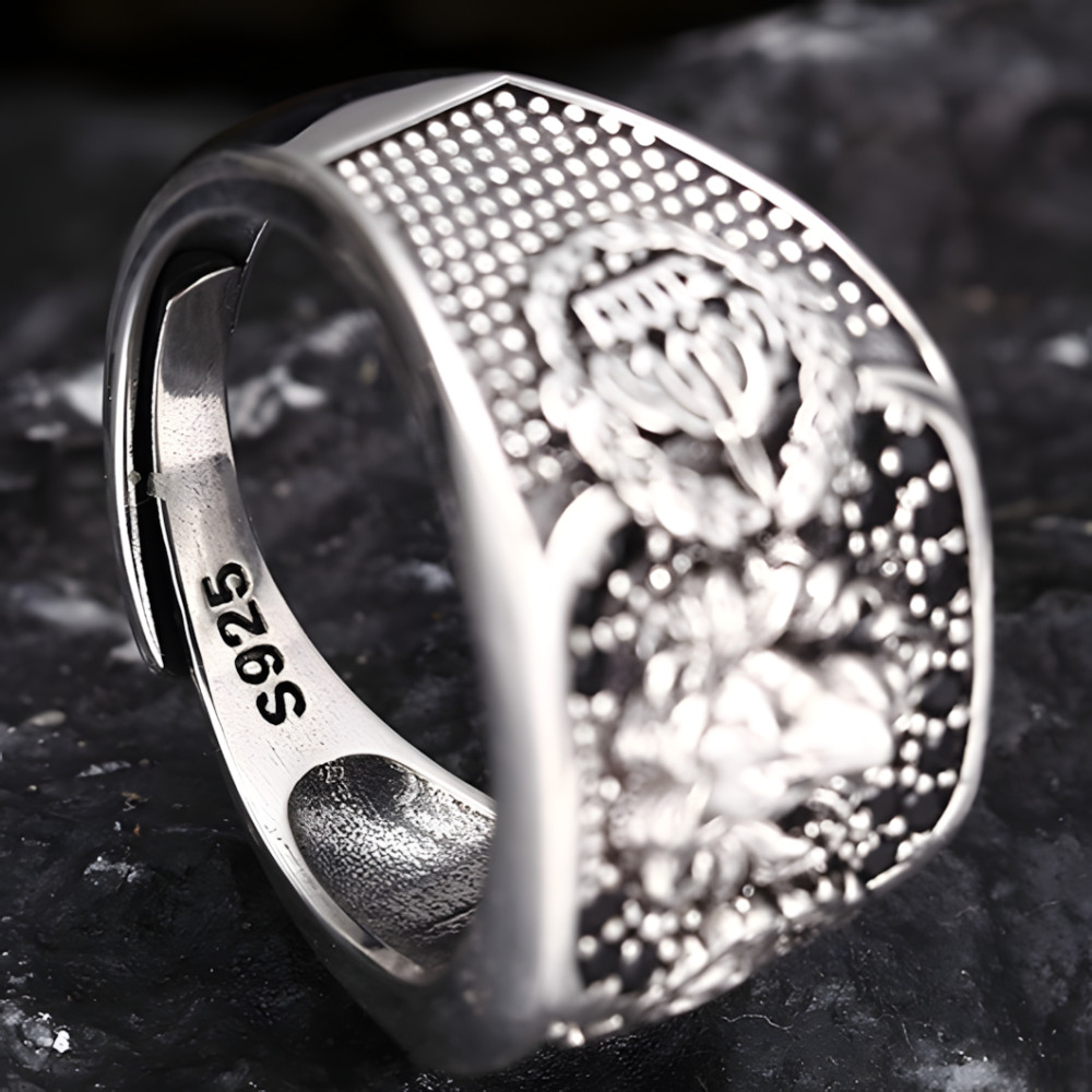 Chevalière Homme Lion Argent | Chevalière Homme | Livraison offerte
