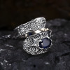 Bague celtique argent ouverte zircon