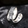 Bague celtique argent ouverte zircon