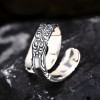 Bague celtique argent ouverte zircon