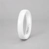 B6mm Bague personnalisee femme anneau ceramique noire facettes