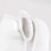B4mm Bague personnalisee femme anneau ceramique noire facettes