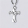 Pendentif homme biker croix argent massif