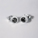 Pendiente de plata con cristales