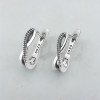 Boucles d'oreille argent infini homme femme creoles