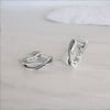 Boucles d'oreille argent infini homme femme creoles
