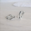 Boucles d'oreille argent infini homme femme creoles