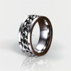 Men's Stainless Steel Chain Spinner Custom Engraving Band Ring