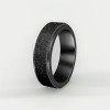 Men's Sandy Stainless Steel Spinner Custom engraving Ring