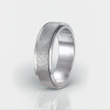 Men's Sandy Stainless Steel Spinner Custom engraving Ring