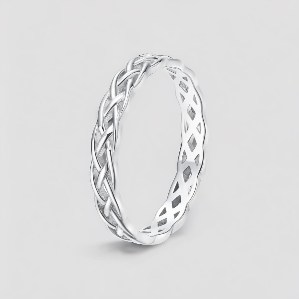 Bague argent tressé celtique (Dupliqué)