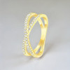 Bague argent infini zircons