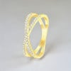 Bague argent infini zircons