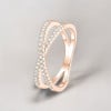 Bague argent infini zircons