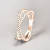 Bague argent infini zircons
