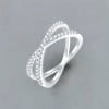 Bague argent infini zircons