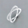 Bague argent infini zircons