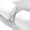 Bague argent infini zircons
