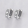 Boucles d'oreille argent homme femme creoles chiffres romains