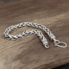 Men's Sterling Silver Braided Chain Bracelet