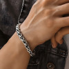 Men's Sterling Silver Braided Chain Bracelet
