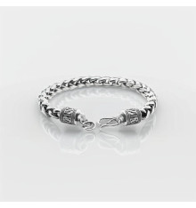 Pulsera de plata con cadena trenzada celta