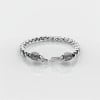 Zilveren herenarmband, gevlochten ketting, haaksluiting