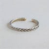 Bracelet argent massif jonc tresse homme femme