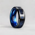 Customizable zirconium tungsten carbon fiber ring