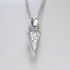 Pendentif celtique anneau runes vikings acier
