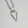 Pendentif celtique anneau runes vikings acier