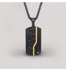 Dogtag-Anhänger aus Stahl mit personalisierbarer Militärplakette