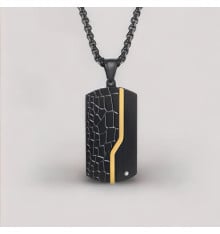 Pendentif acier Dogtag plaque militaire personnalisable