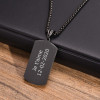 Pendentif acier Dogtag plaque militaire personnalisable