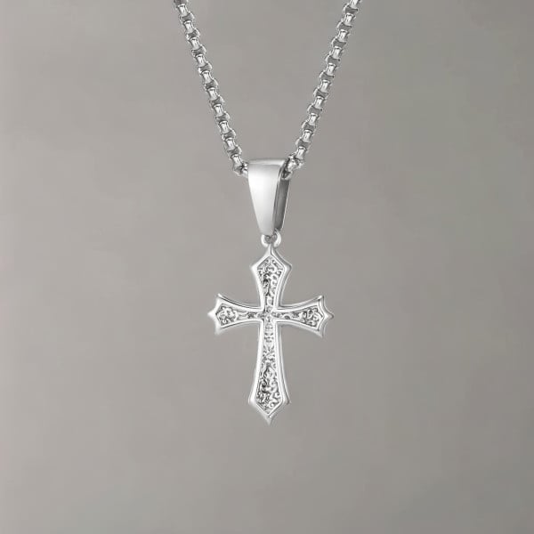 Pendentif homme croix celtique acier