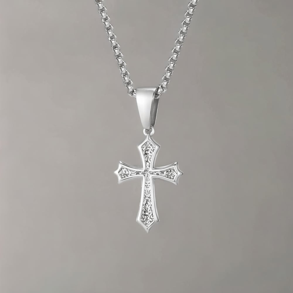 Pendentif homme croix celtique acier