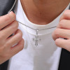 Pendentif homme croix celtique acier