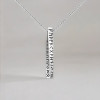 Pendentif celtique barre runes vikings acier
