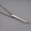 Pendentif celtique barre runes vikings acier