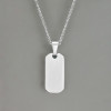 Pendentif acier plaque militaire Dogtag personnalisable