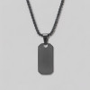 Pendentif acier plaque militaire Dogtag personnalisable