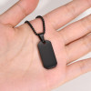 Pendentif acier plaque militaire Dogtag personnalisable