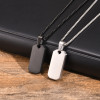 Pendentif acier plaque militaire Dogtag personnalisable