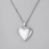 Pendentif acier coeur photo personnalisable
