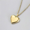 Pendentif acier coeur photo personnalisable